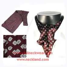 Mens New Neckwear Wholesale Silk Printed Ascot Tie Cravat